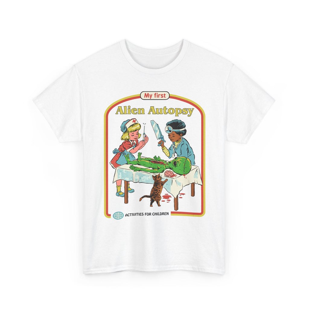 Kids' Novelty Tee — "My First Alien Autopsy" Retro Illustration