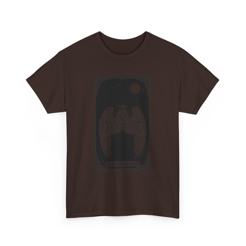 Tarot 'The Angel' Graphic Tee — Gothic Moonlight Angel Shirt