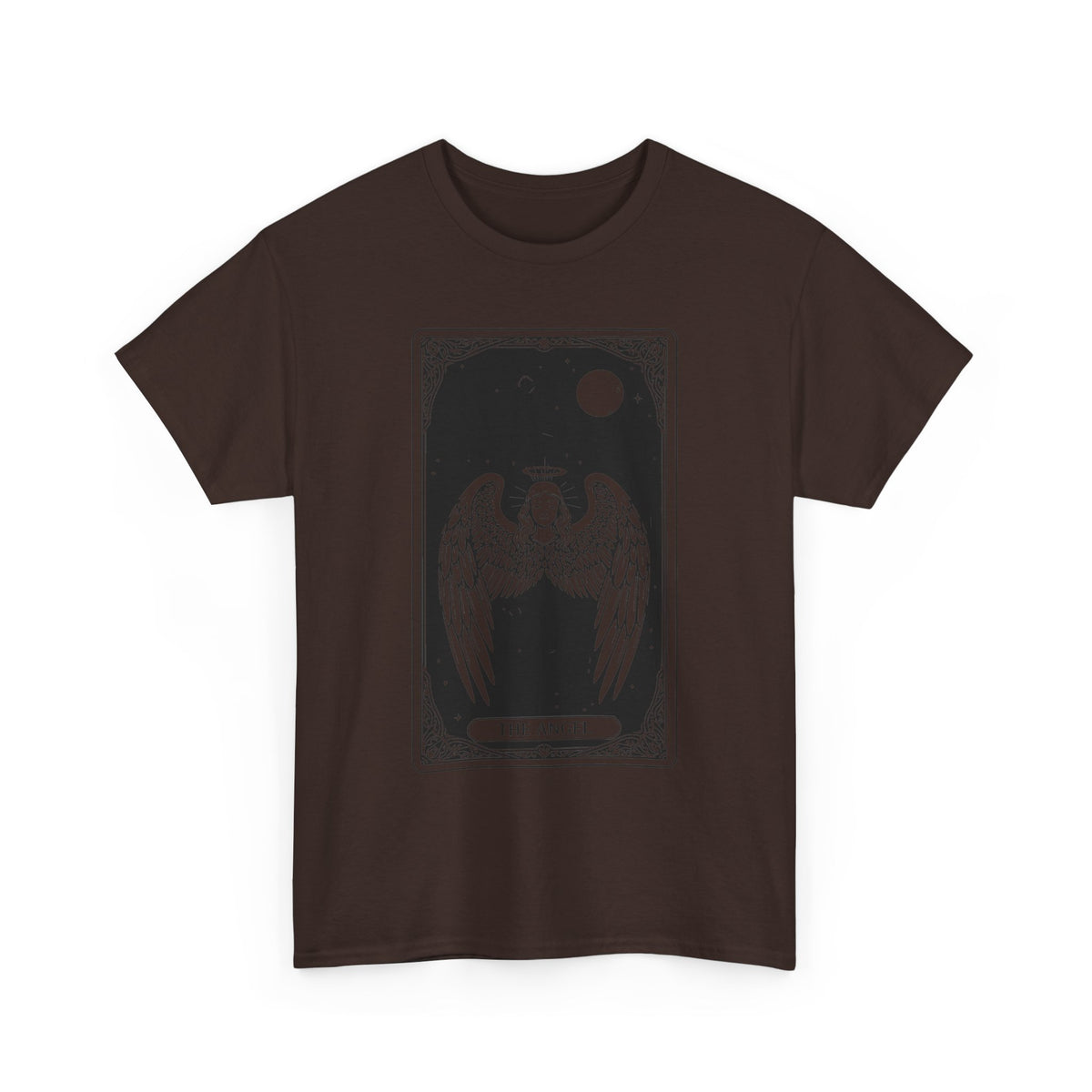 Tarot 'The Angel' Graphic Tee — Gothic Moonlight Angel Shirt