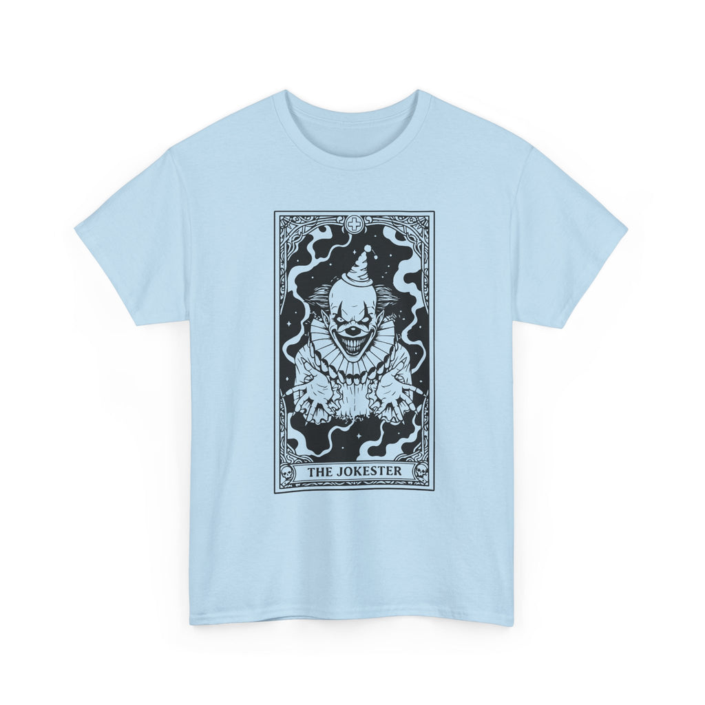 The Jokester Tarot T-Shirt — Gothic Clown Graphic Tee
