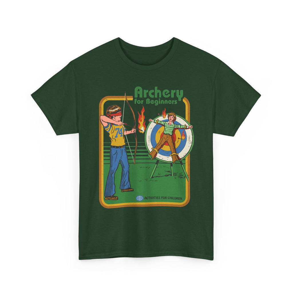 Archery for Beginners T-Shirt — Retro Archery Instruction Tee