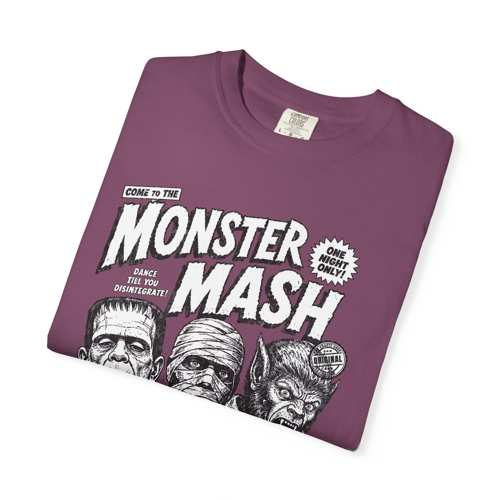 Monster Mash Vintage Horror T-Shirt — Retro Frankenstein Wolfman Mummy Concert Poster