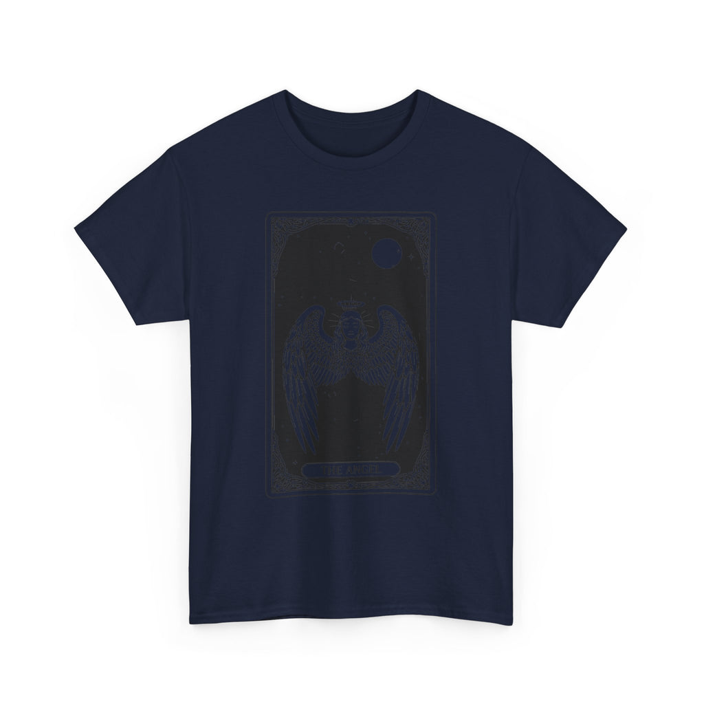 Tarot 'The Angel' Graphic Tee — Gothic Moonlight Angel Shirt