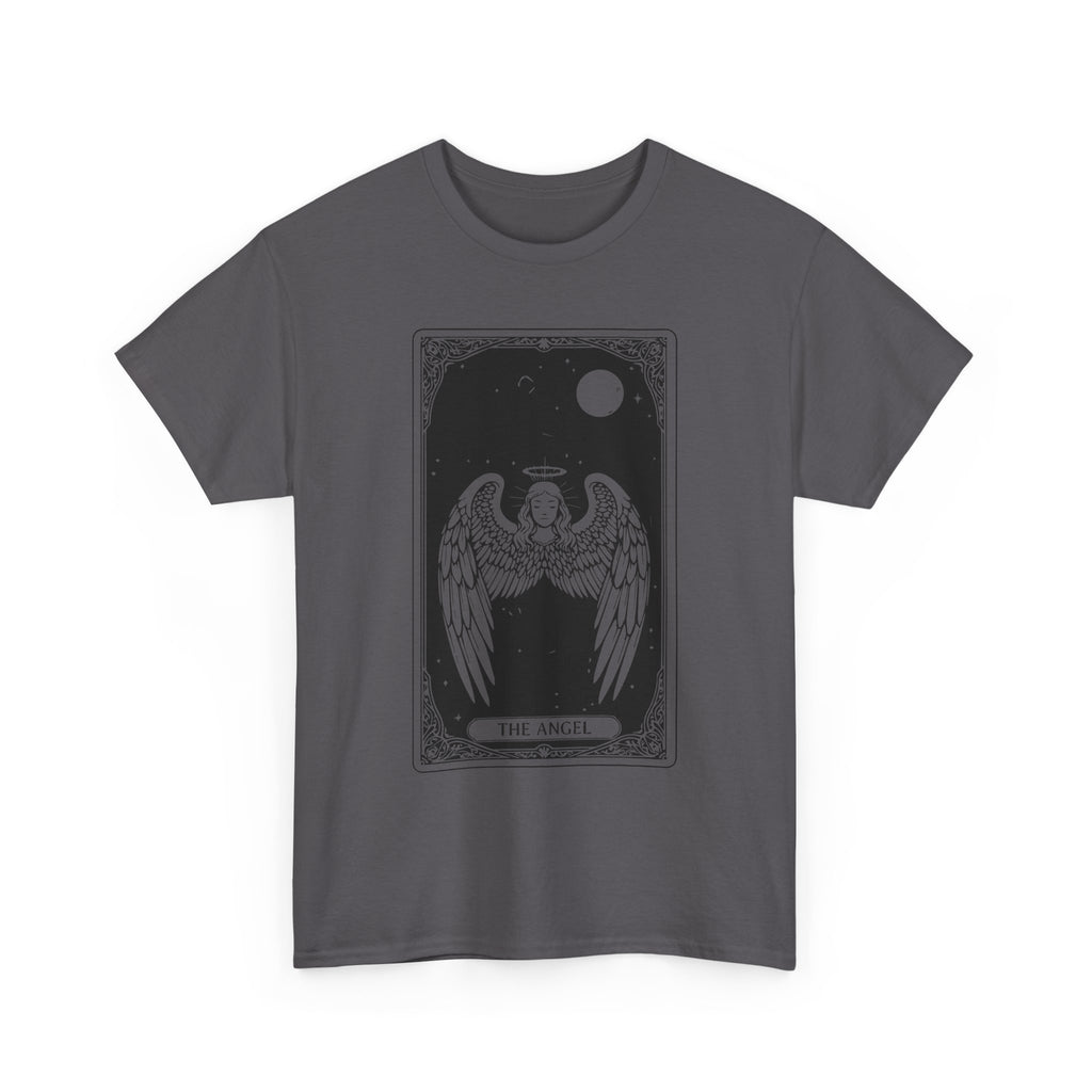Tarot 'The Angel' Graphic Tee — Gothic Moonlight Angel Shirt