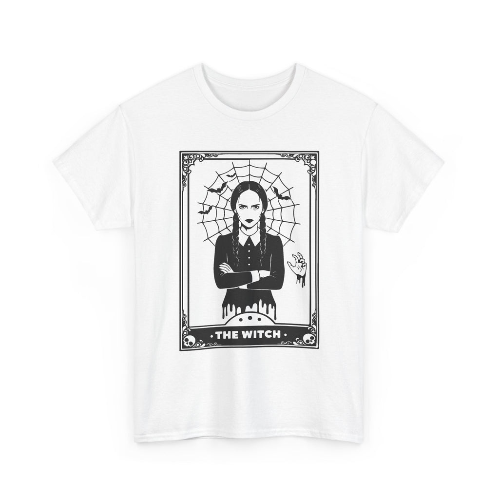 The Witch Graphic Tee - Gothic Tarot-Style Witch T-Shirt