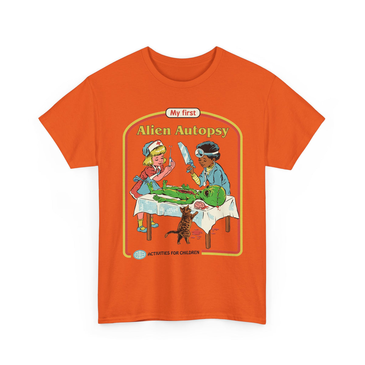 Kids' Novelty Tee — "My First Alien Autopsy" Retro Illustration