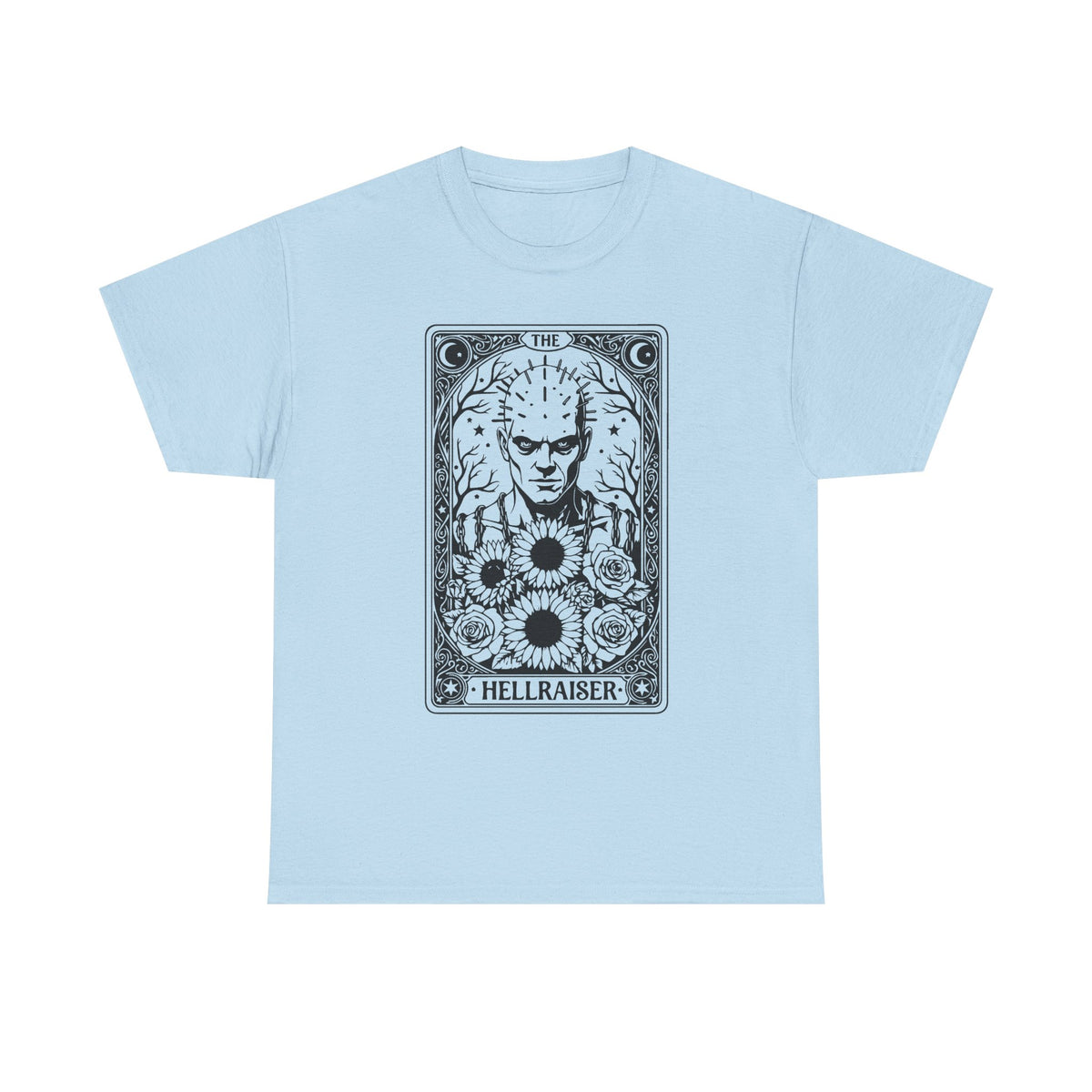Hellraiser Tarot Card T-Shirt — Gothic Horror Pinhead Graphic Tee