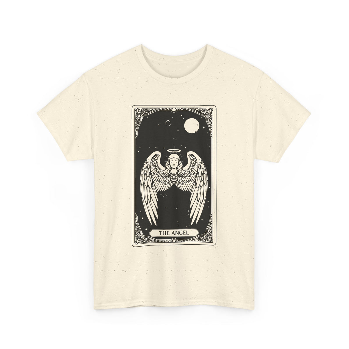 Tarot 'The Angel' Graphic Tee — Gothic Moonlight Angel Shirt
