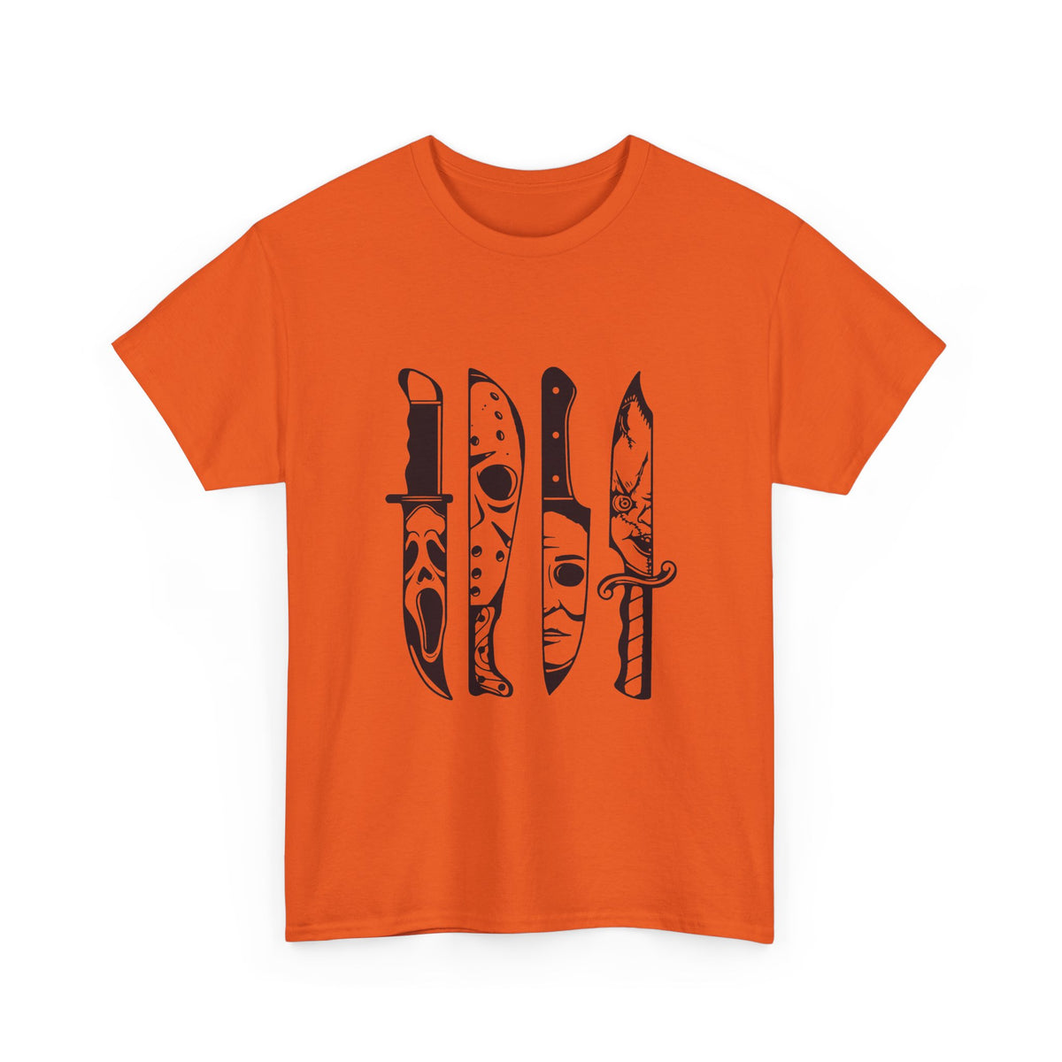 Knife Silhouette Tee — Black Blade Graphic T‑Shirt
