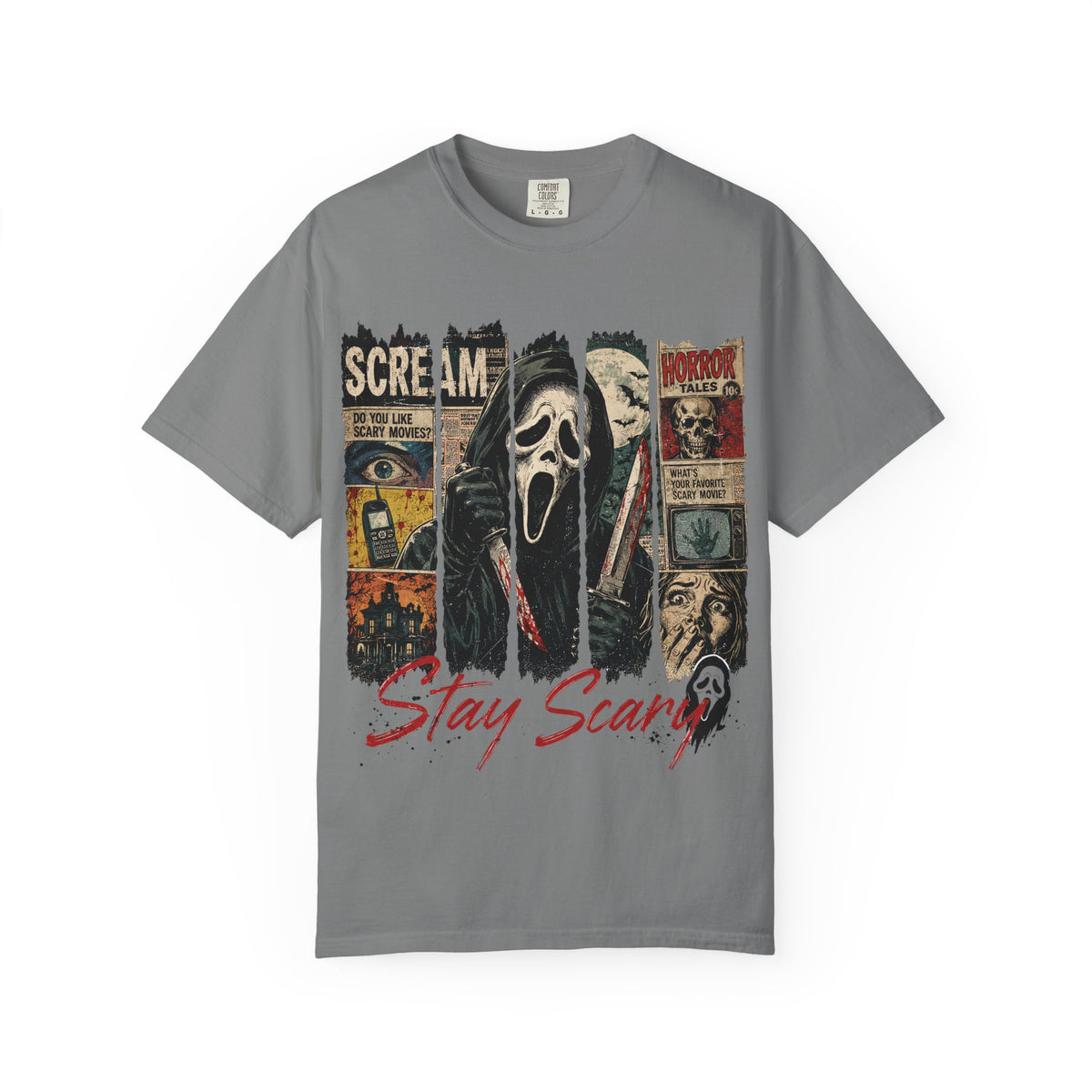 Scream 'Stay Scary' Horror Graphic T-Shirt