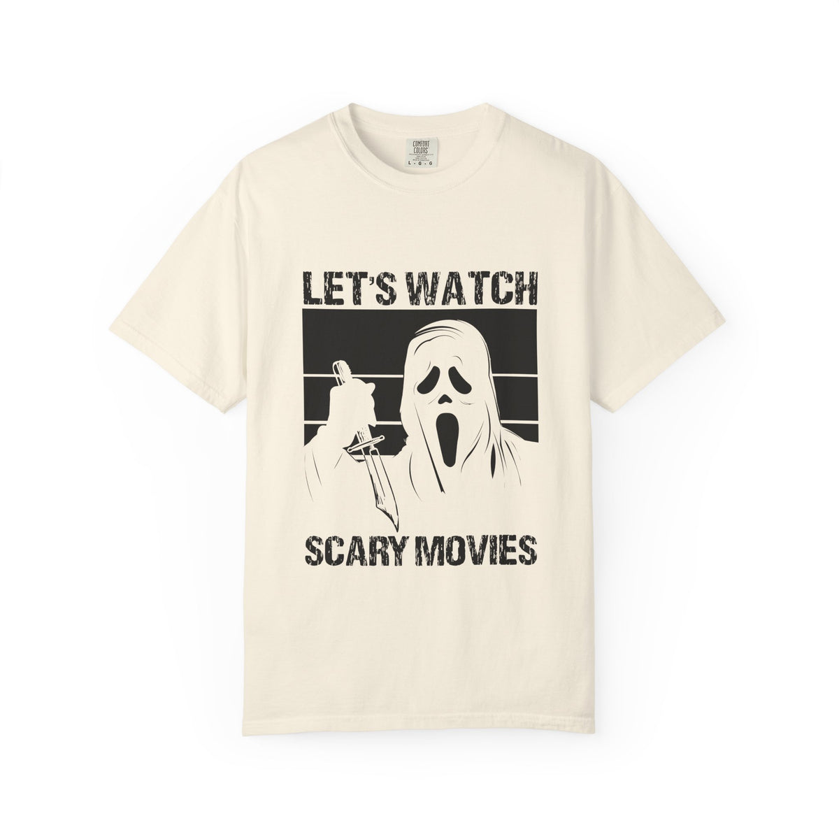 Scary Movies Tee — "Let’s Watch Scary Movies" Horror Graphic T-Shirt