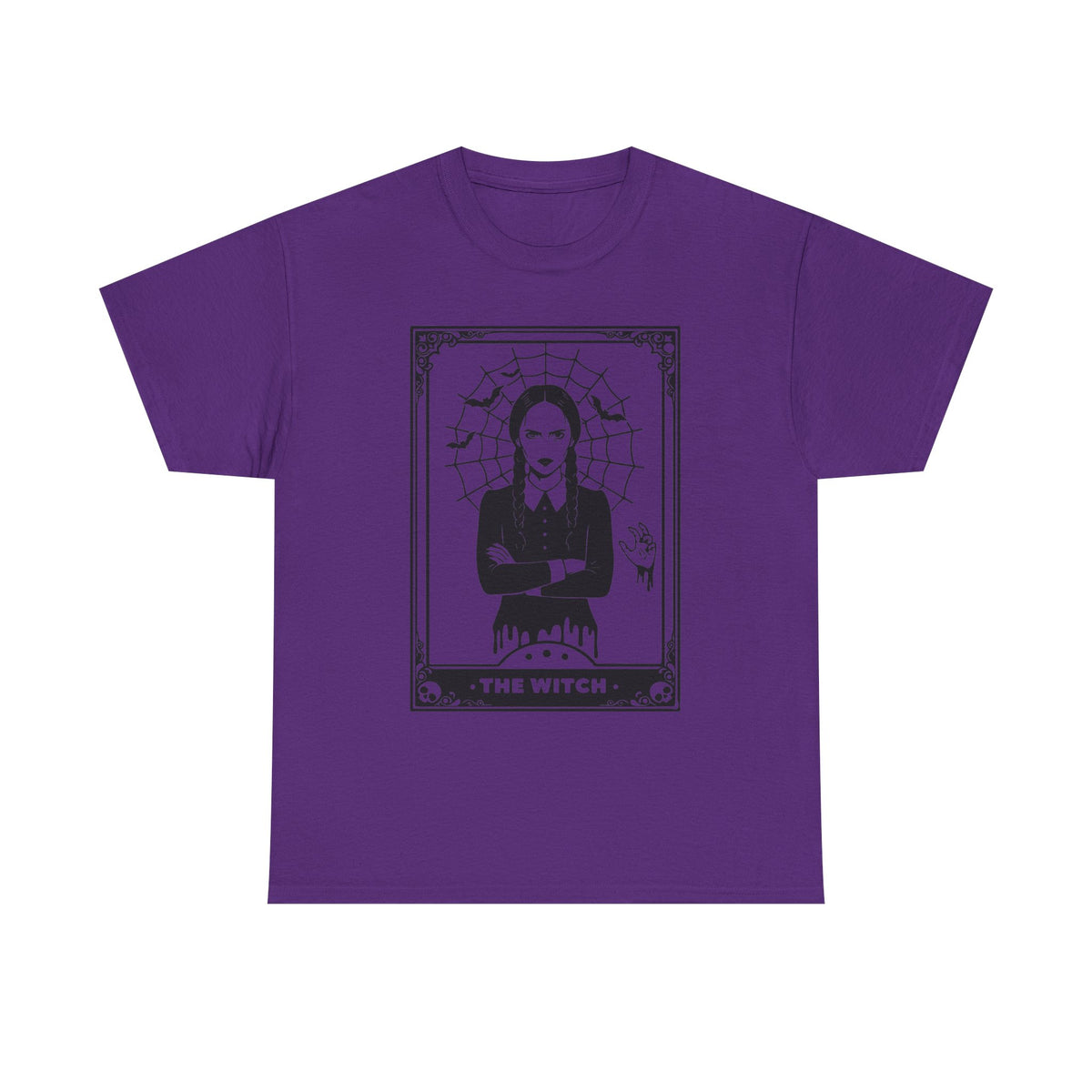 The Witch Graphic Tee - Gothic Tarot-Style Witch T-Shirt