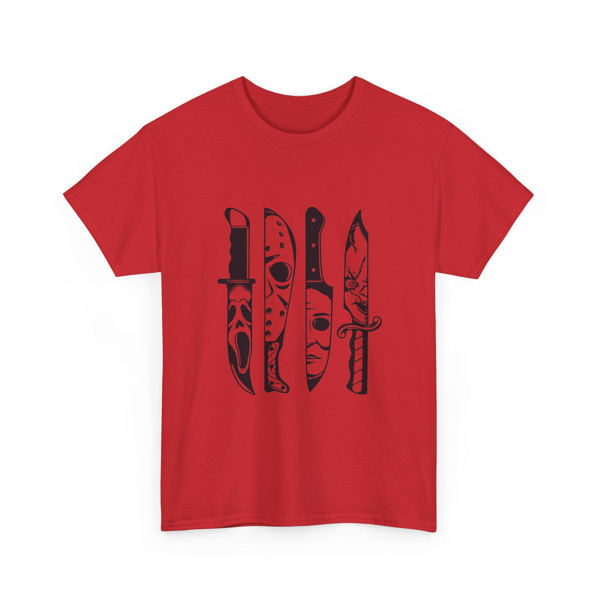 Knife Silhouette Tee — Black Blade Graphic T‑Shirt