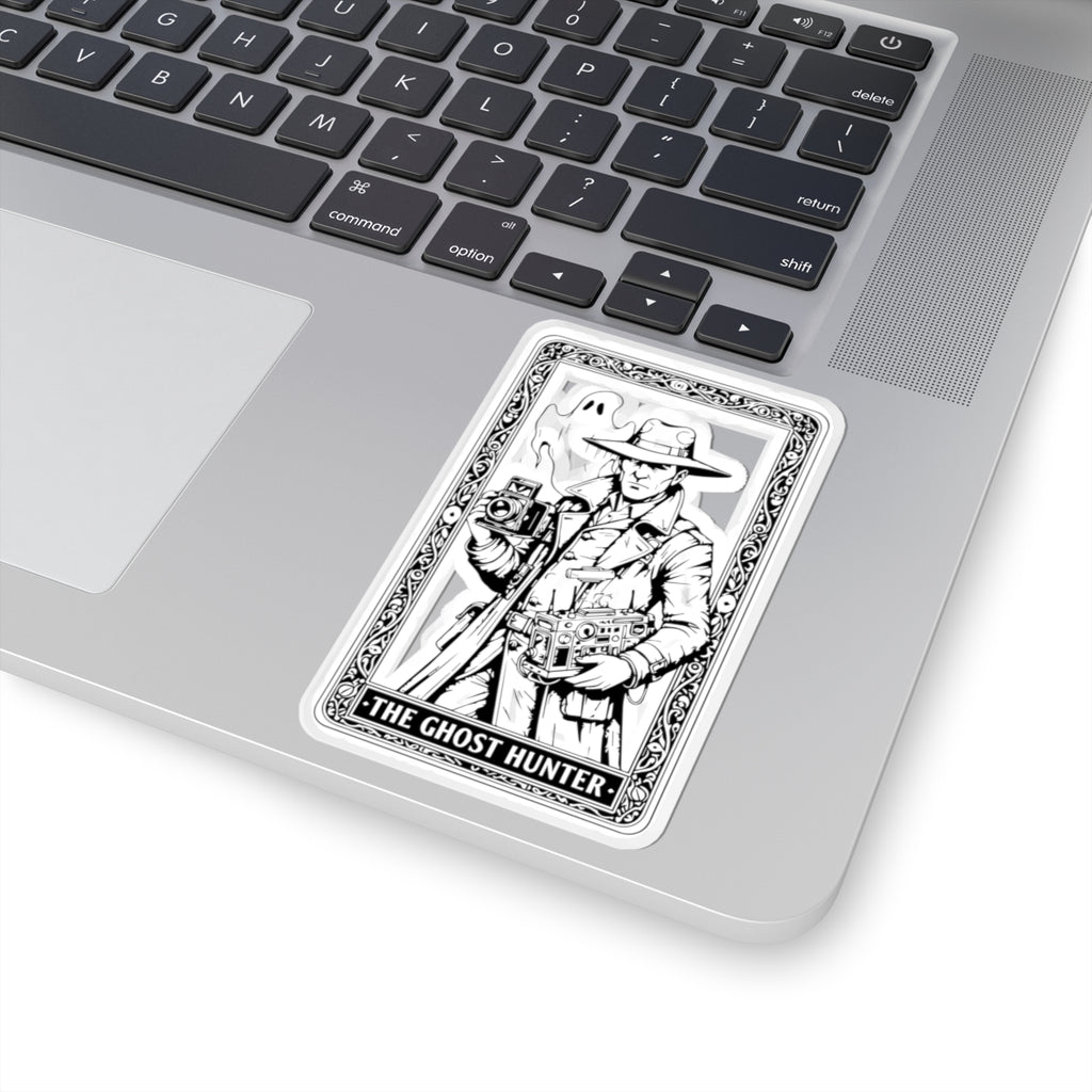 Kiss-Cut Sticker — “The Ghost Hunter” Vintage Noir Paranormal Camera Design