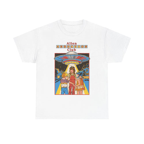 Alien Abduction Club Graphic Tee — Retro UFO Sci‑Fi T-Shirt