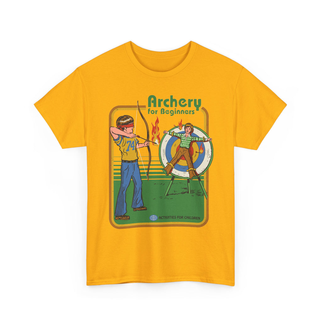 Archery for Beginners T-Shirt — Retro Archery Instruction Tee