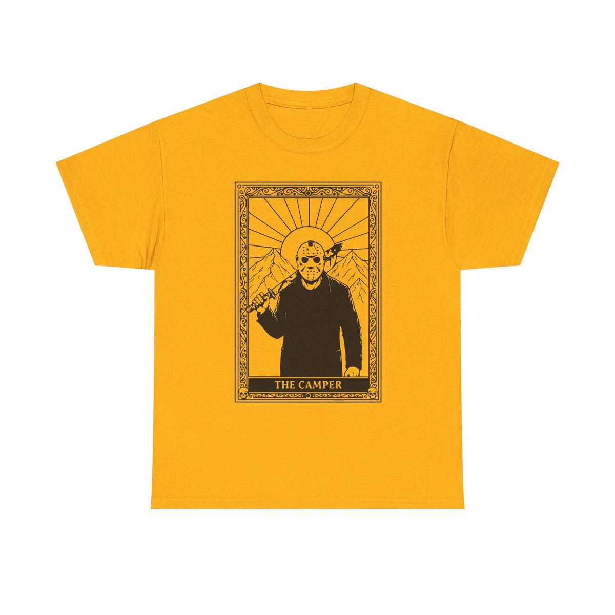 Skull Saint Graphic Tee — Mountain Tarot Illustration