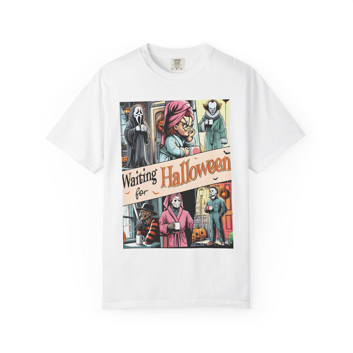 Halloween Horror Characters 'Waiting for Halloween' Graphic T-Shirt