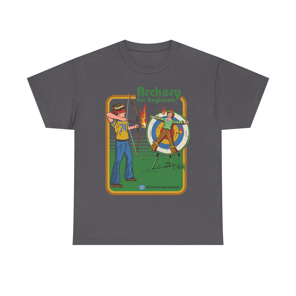 Archery for Beginners T-Shirt — Retro Archery Instruction Tee