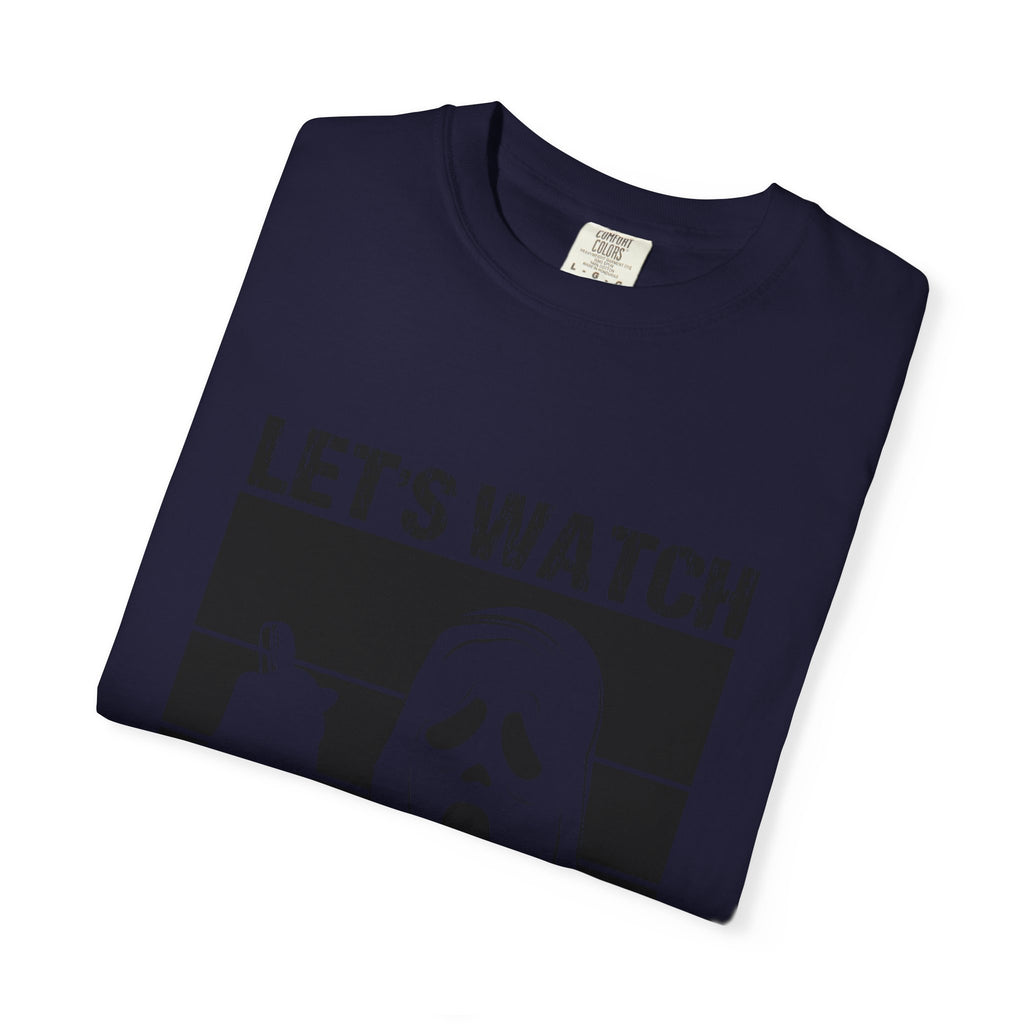 Scary Movies Tee — "Let’s Watch Scary Movies" Horror Graphic T-Shirt