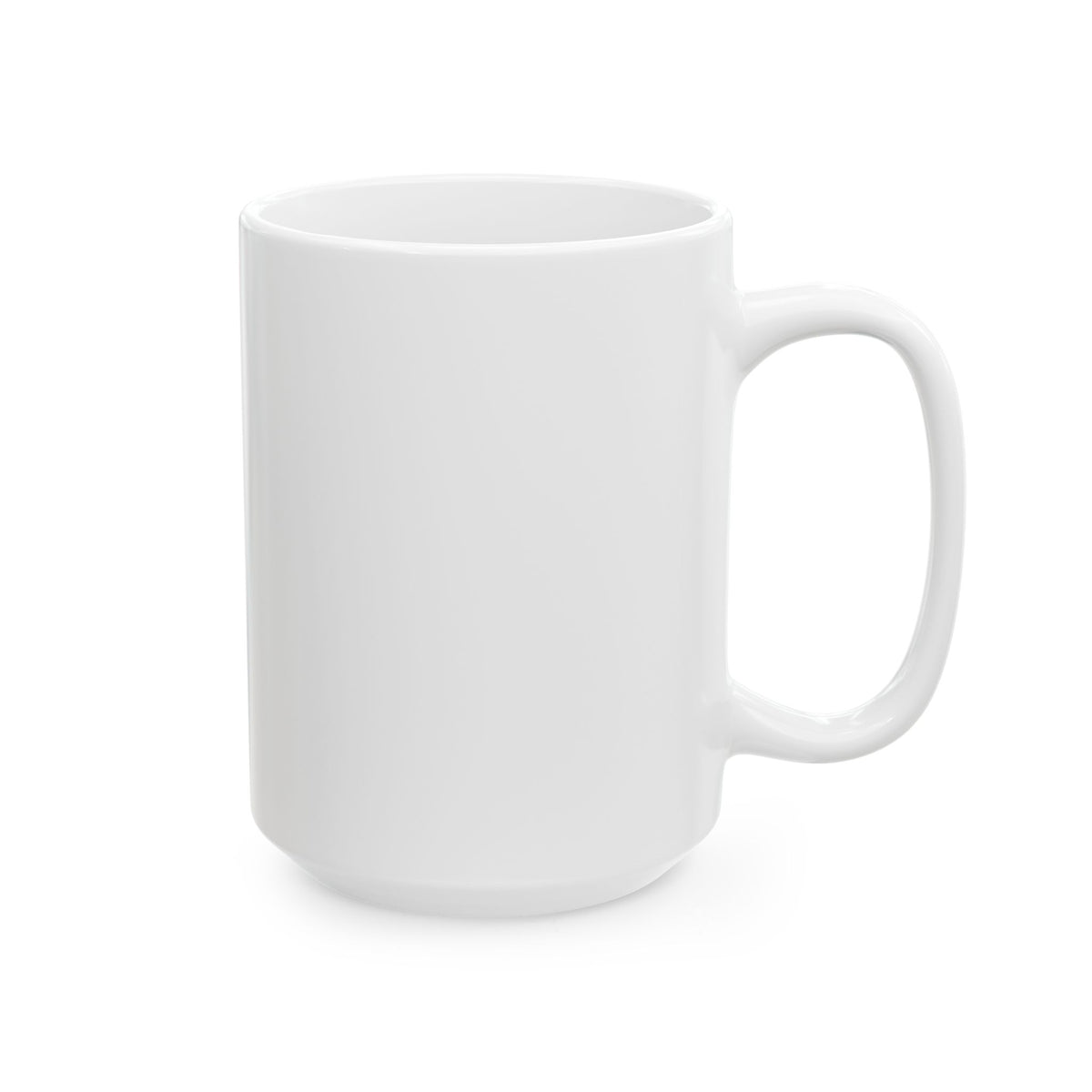 Inspirational Minimalist Ceramic Coffee Mug — Neutral Brushstroke Design (11oz & 15oz)