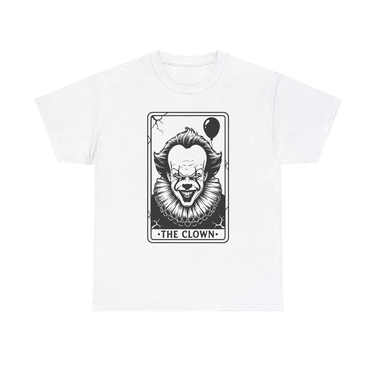 Horror Clown Tarot T-Shirt — 'The Clown' Graphic Tee