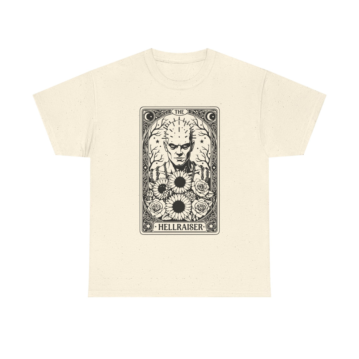 Hellraiser Tarot Card T-Shirt — Gothic Horror Pinhead Graphic Tee