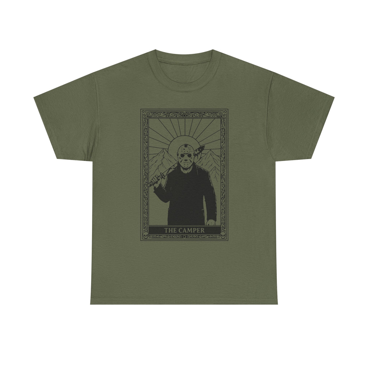 Skull Saint Graphic Tee — Mountain Tarot Illustration