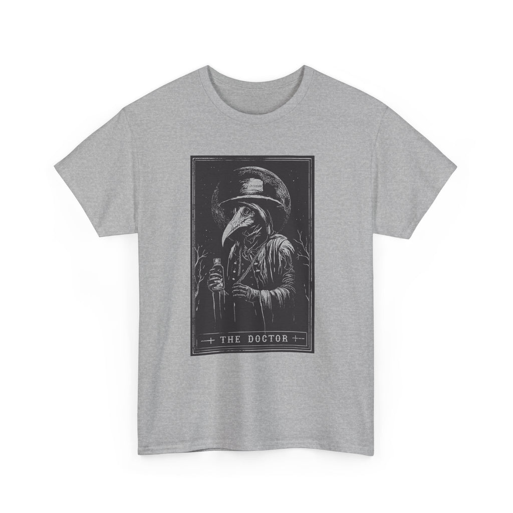 Graphic Tee — 'The Doctor' Plague Doctor Illustration T-Shirt
