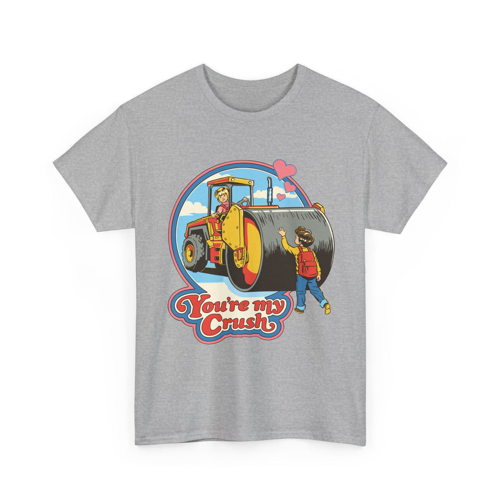 Vintage 'You're My Crush' Tee — Cute Construction Valentine T-Shirt