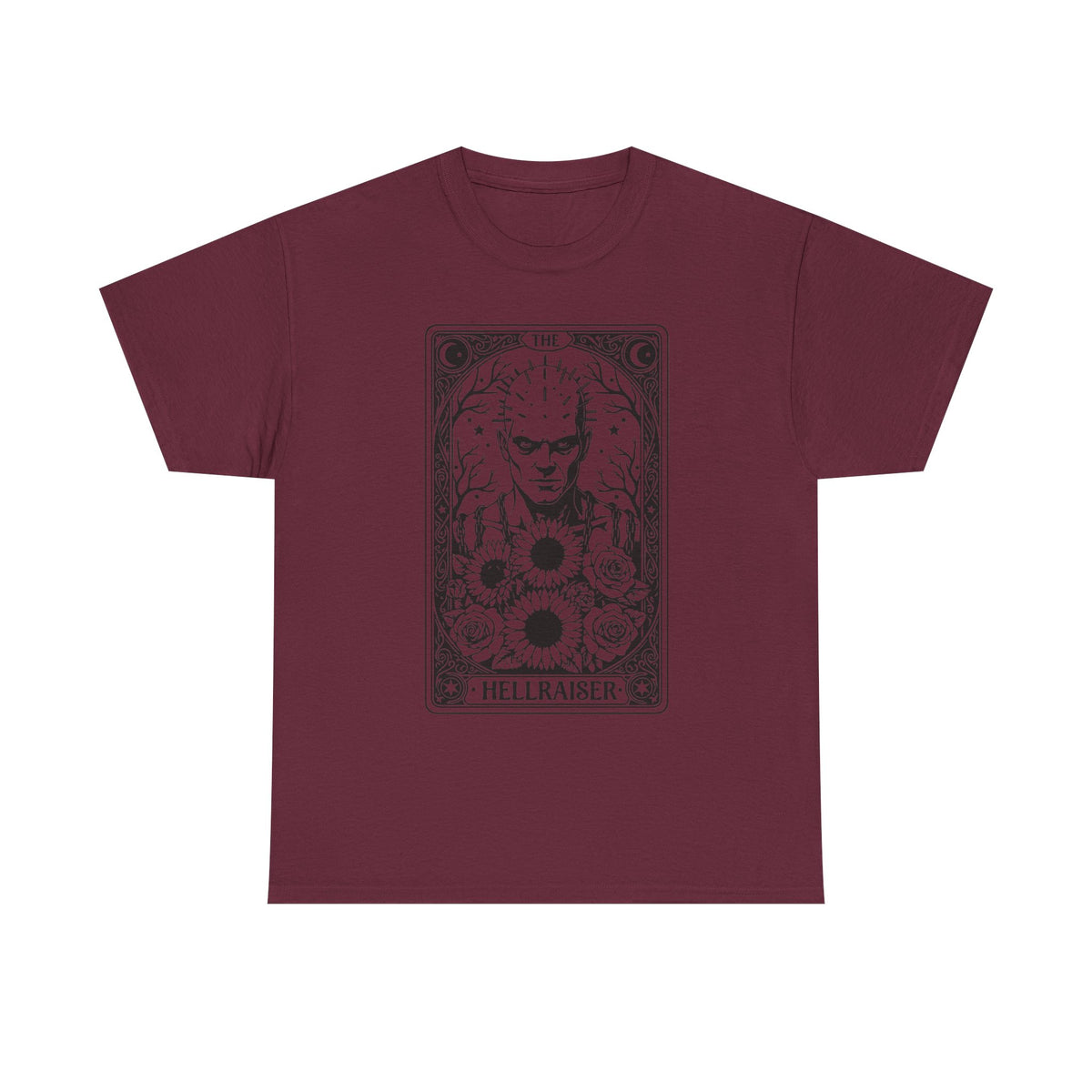 Hellraiser Tarot Card T-Shirt — Gothic Horror Pinhead Graphic Tee
