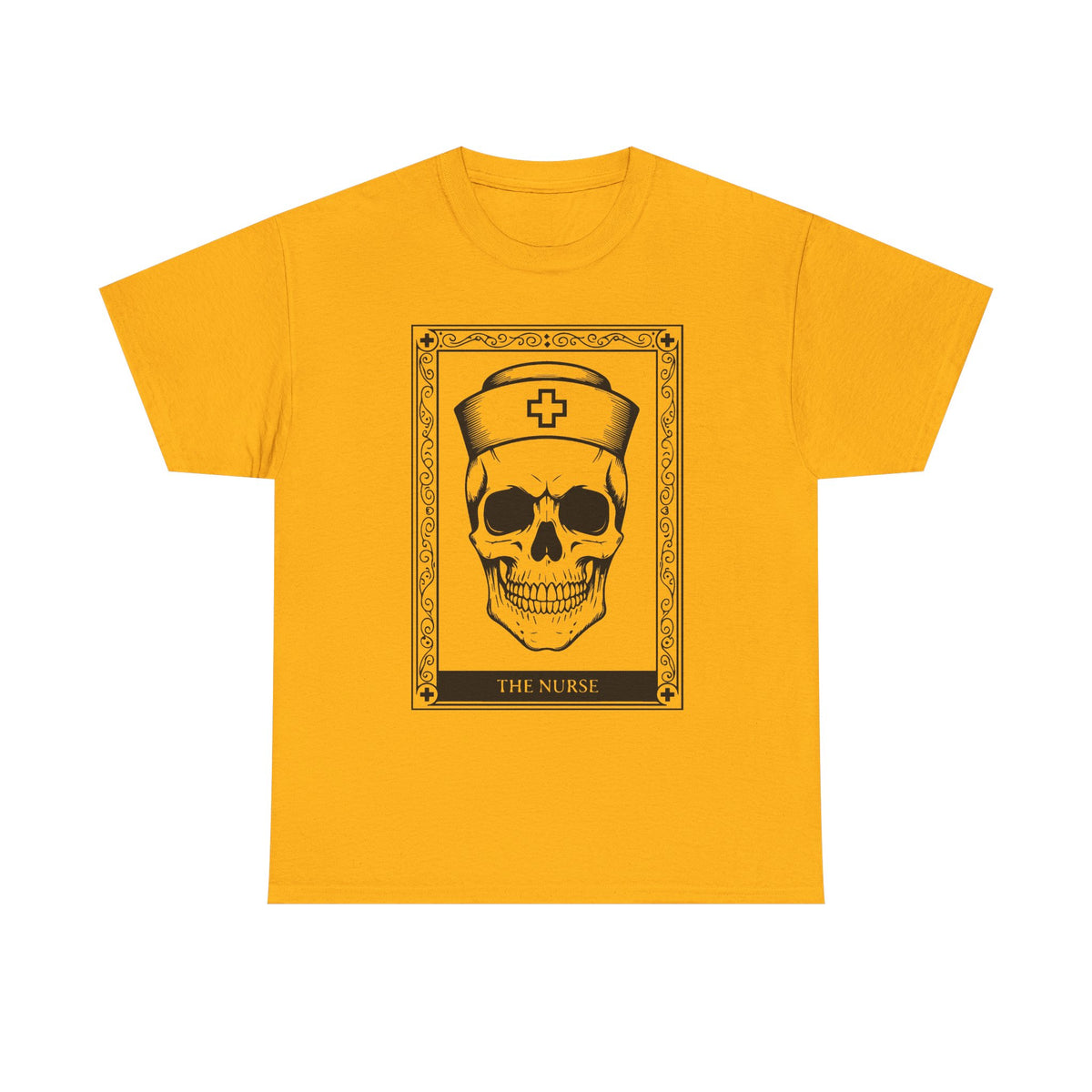 Nurse Skull Graphic Tee — Gothic Medical Skull T‑Shirt