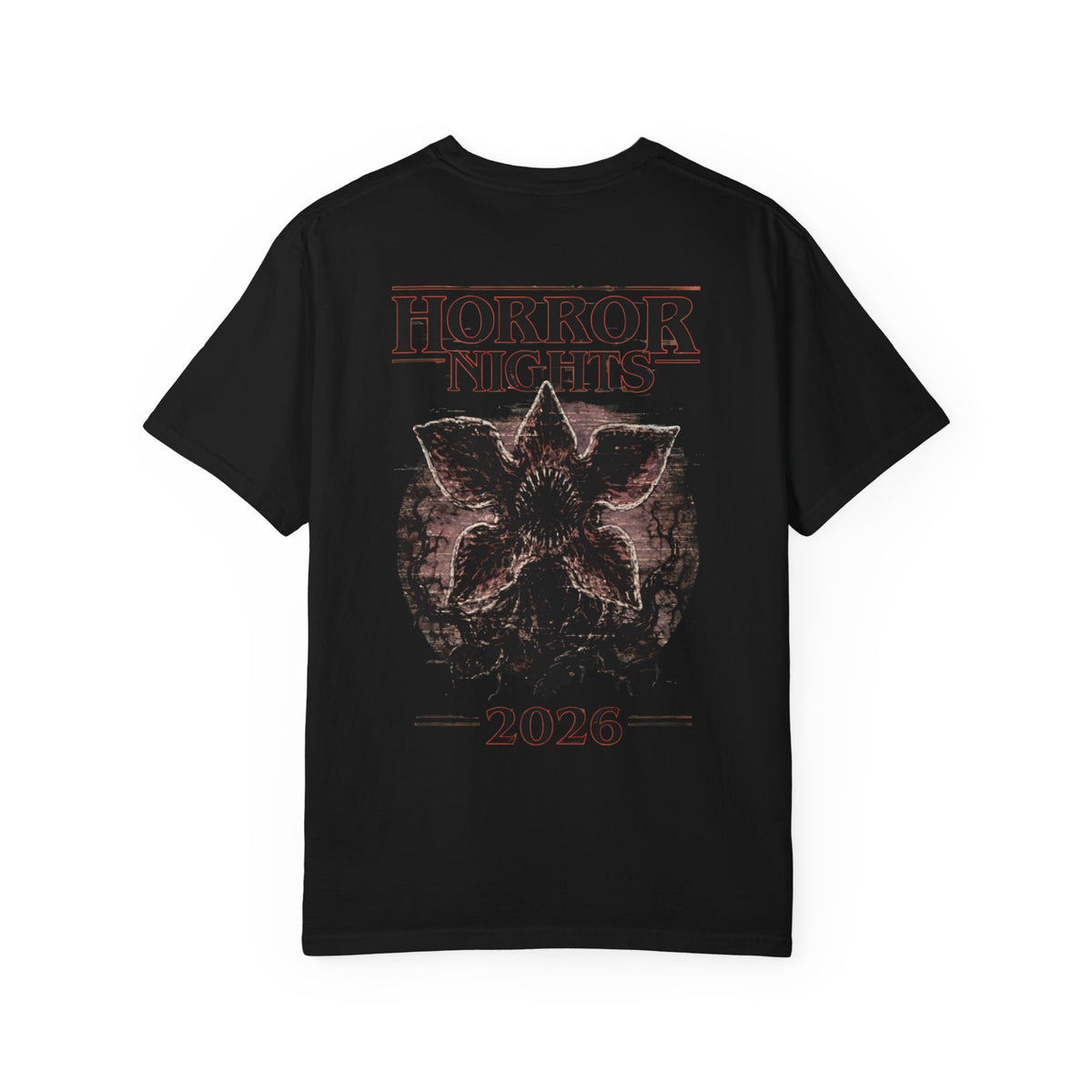 Horror Nights 2026 T‑Shirt — Stranger Monster Retro Poster Tee
