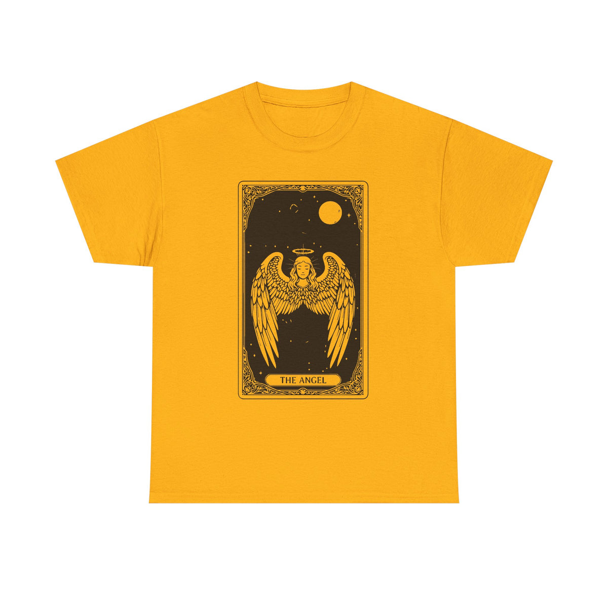 Tarot 'The Angel' Graphic Tee — Gothic Moonlight Angel Shirt