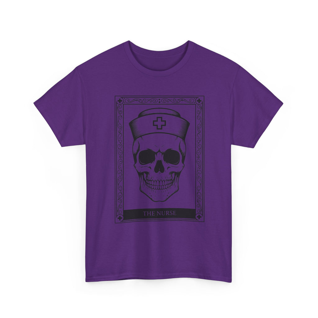 Nurse Skull Graphic Tee — Gothic Medical Skull T‑Shirt