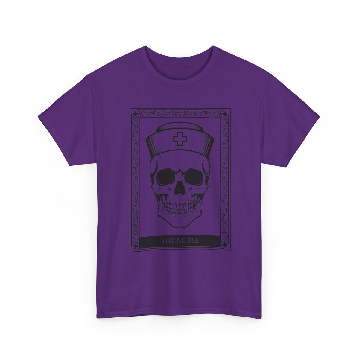 Nurse Skull Graphic Tee — Gothic Medical Skull T‑Shirt