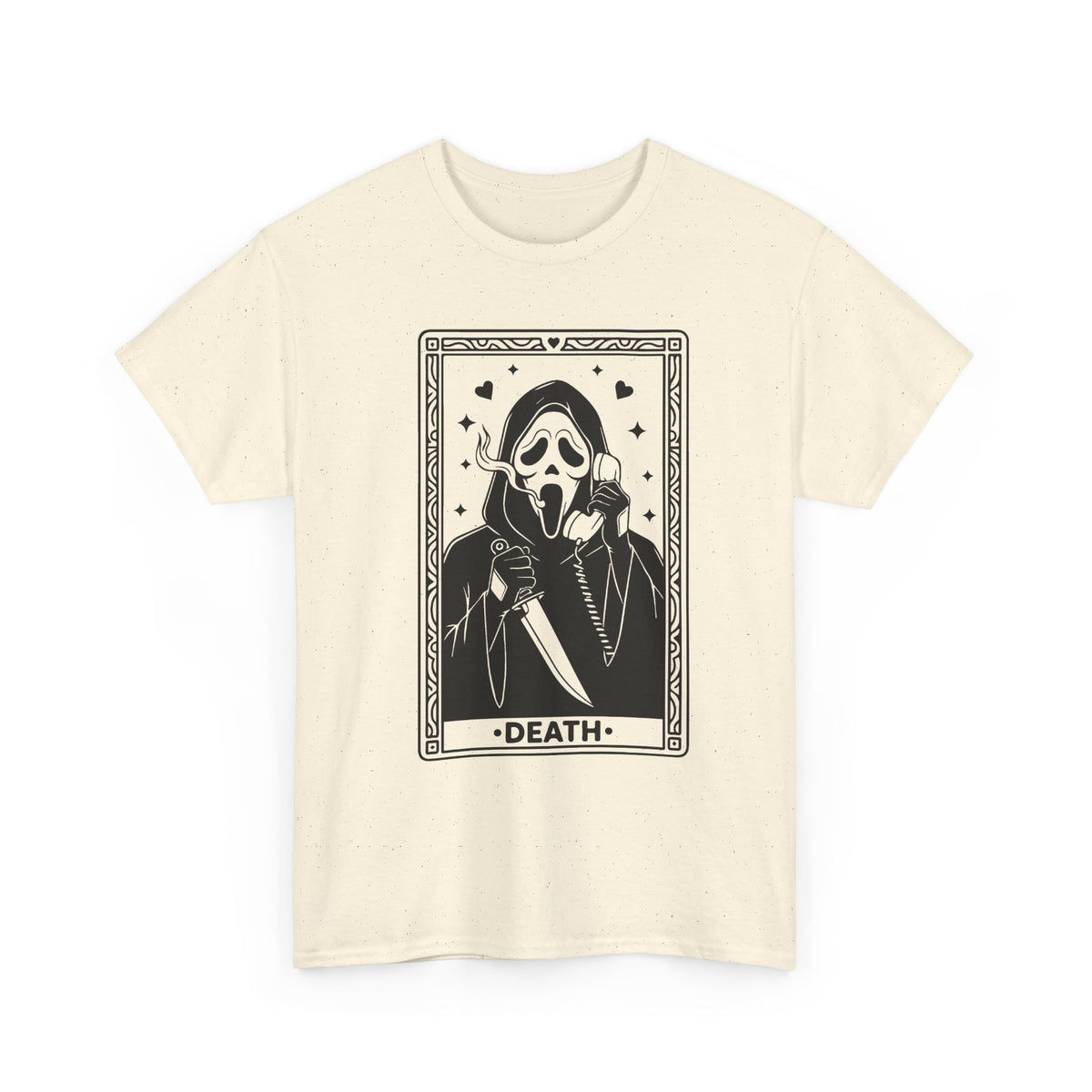 Death Tarot Card Tee — Gothic Skull Reaper Graphic T-Shirt