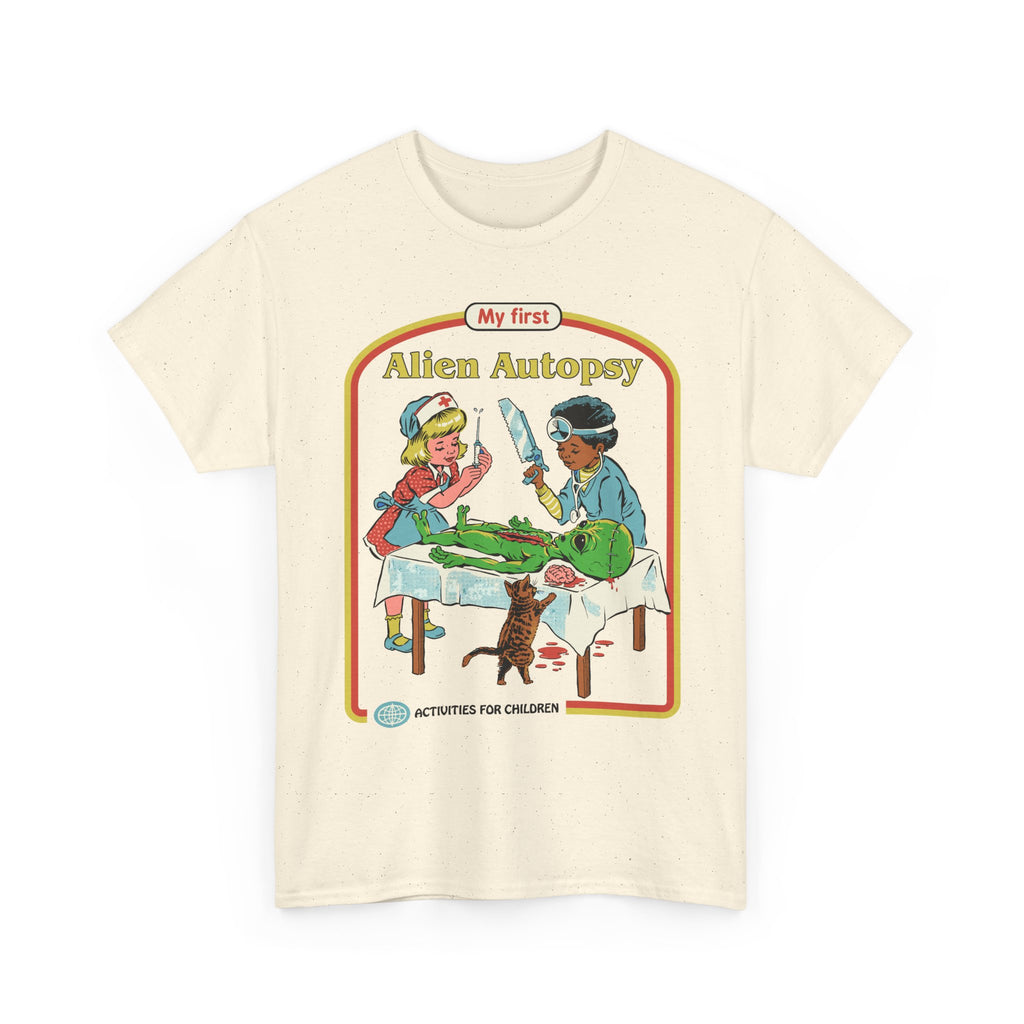 Kids' Novelty Tee — "My First Alien Autopsy" Retro Illustration