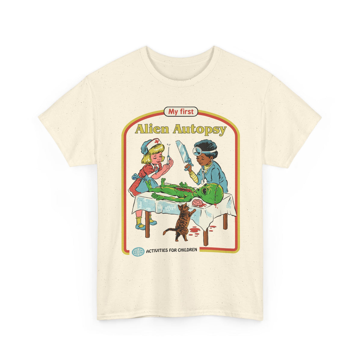 Kids' Novelty Tee — "My First Alien Autopsy" Retro Illustration