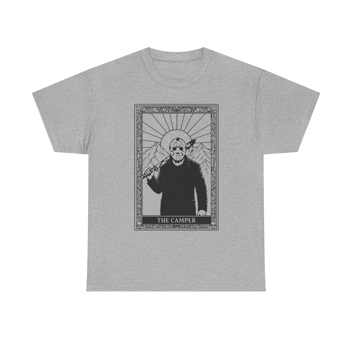 Skull Saint Graphic Tee — Mountain Tarot Illustration