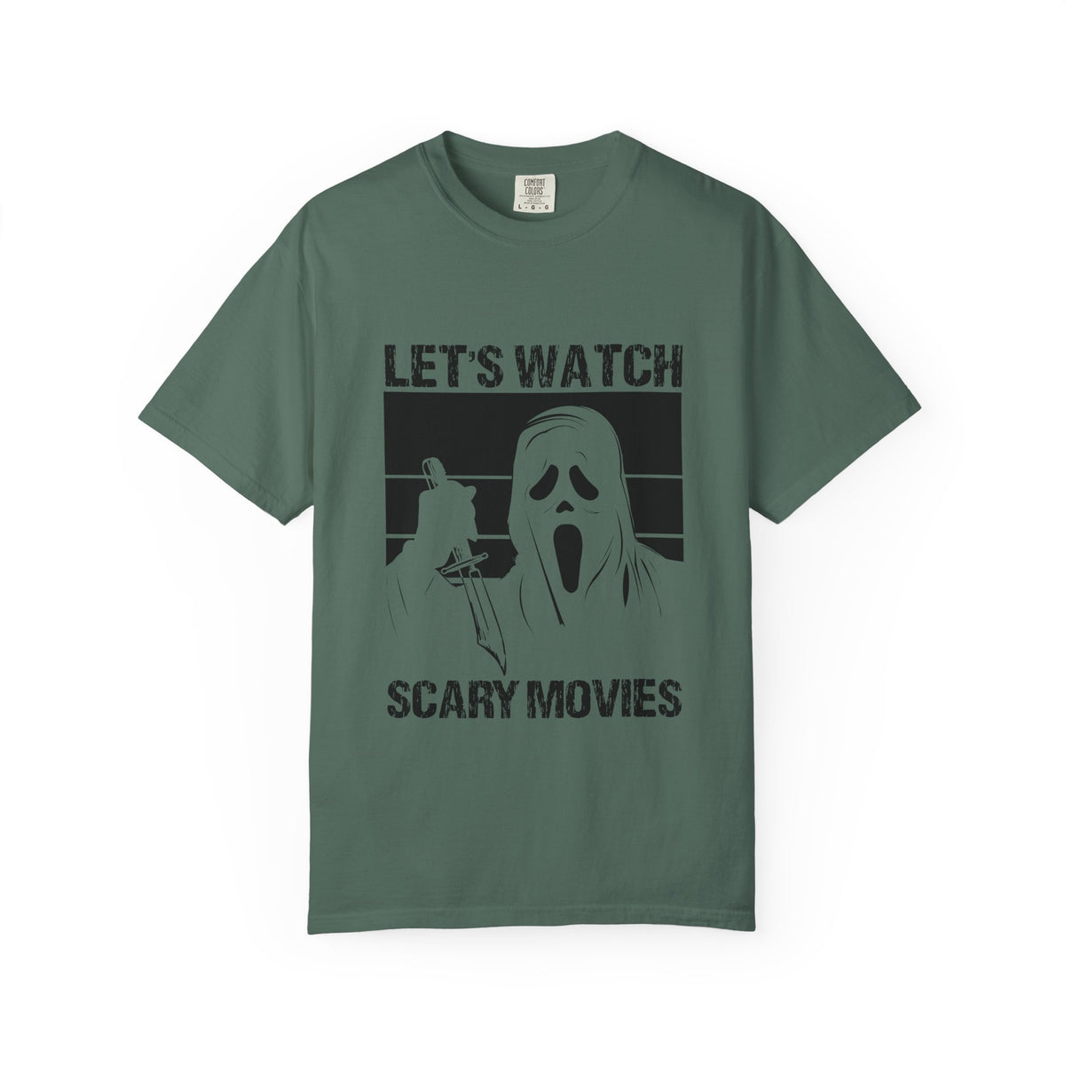 Scary Movies Tee — "Let’s Watch Scary Movies" Horror Graphic T-Shirt