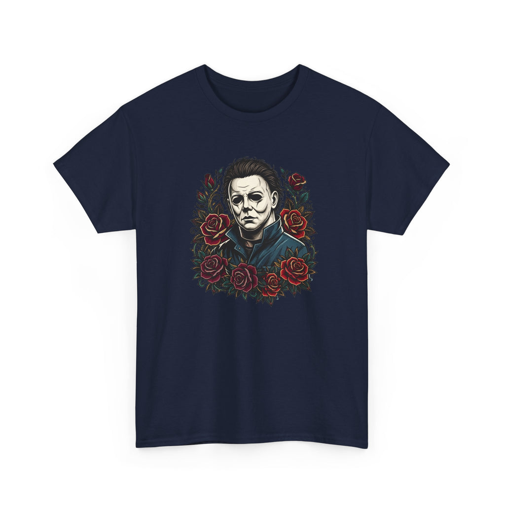 Horror Mask & Roses T‑Shirt