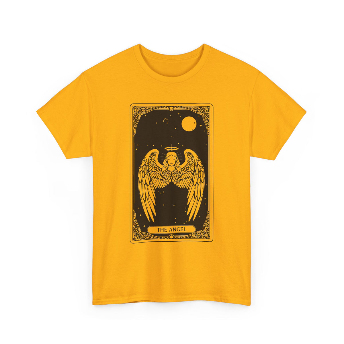 Tarot 'The Angel' Graphic Tee — Gothic Moonlight Angel Shirt