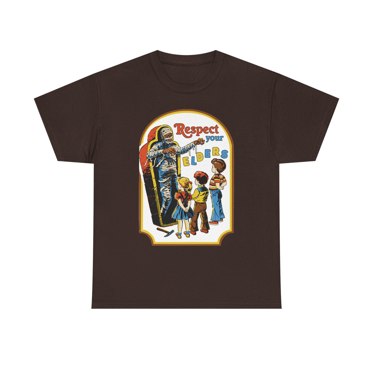 Respect Your Elders Vintage Retro Tee — Kids Learning & Respectful Message T-Shirt