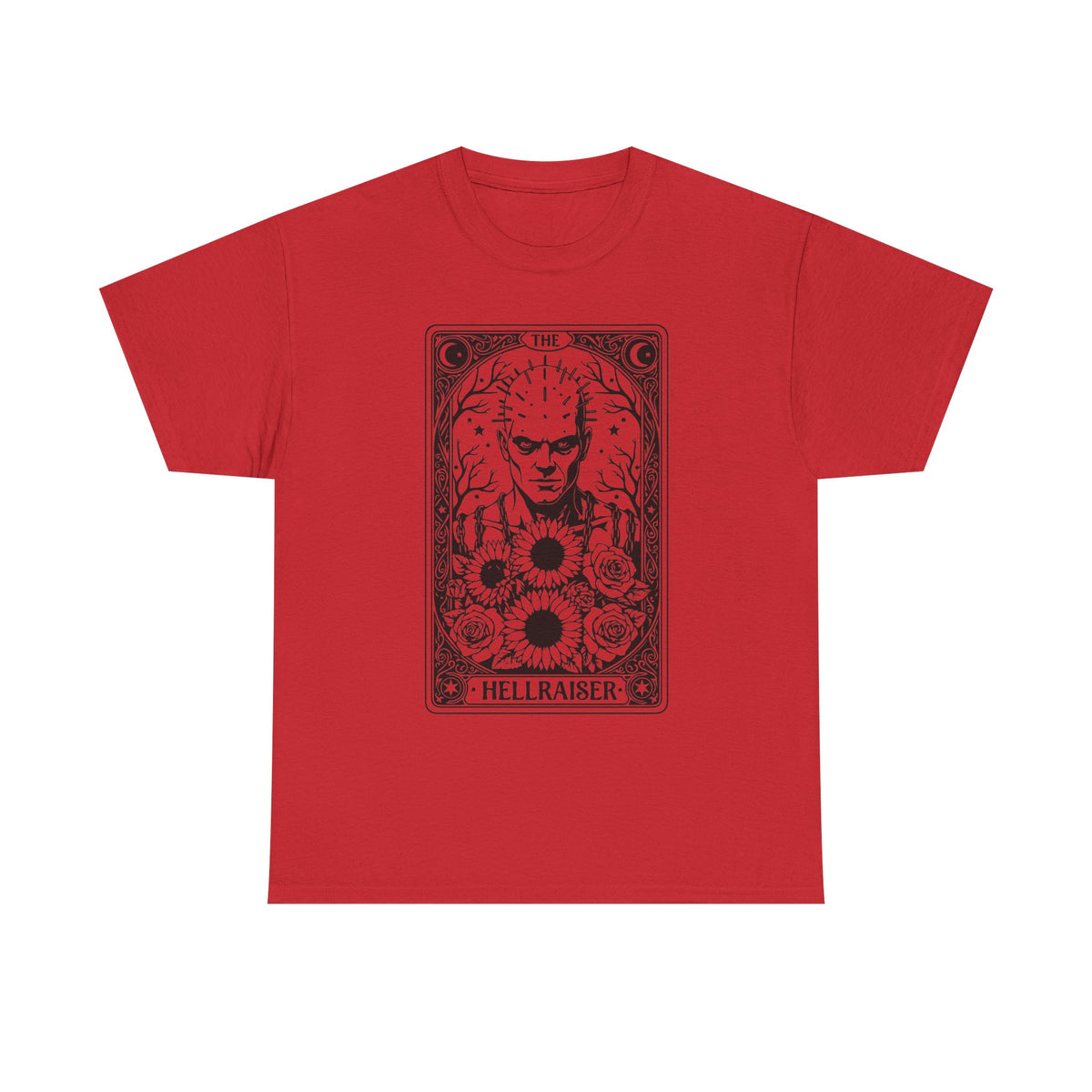 Hellraiser Tarot Card T-Shirt — Gothic Horror Pinhead Graphic Tee