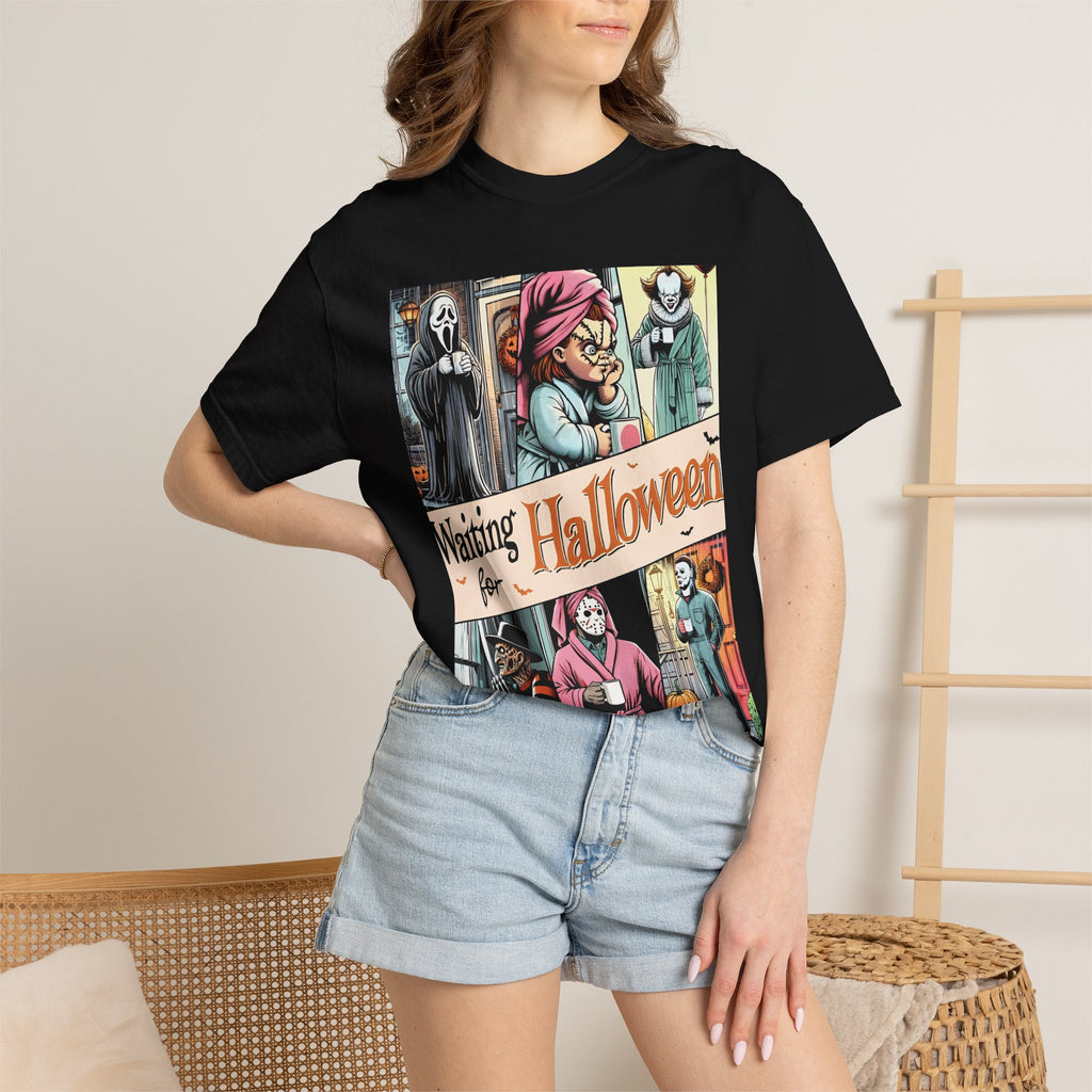 Halloween Horror Characters 'Waiting for Halloween' Graphic T-Shirt