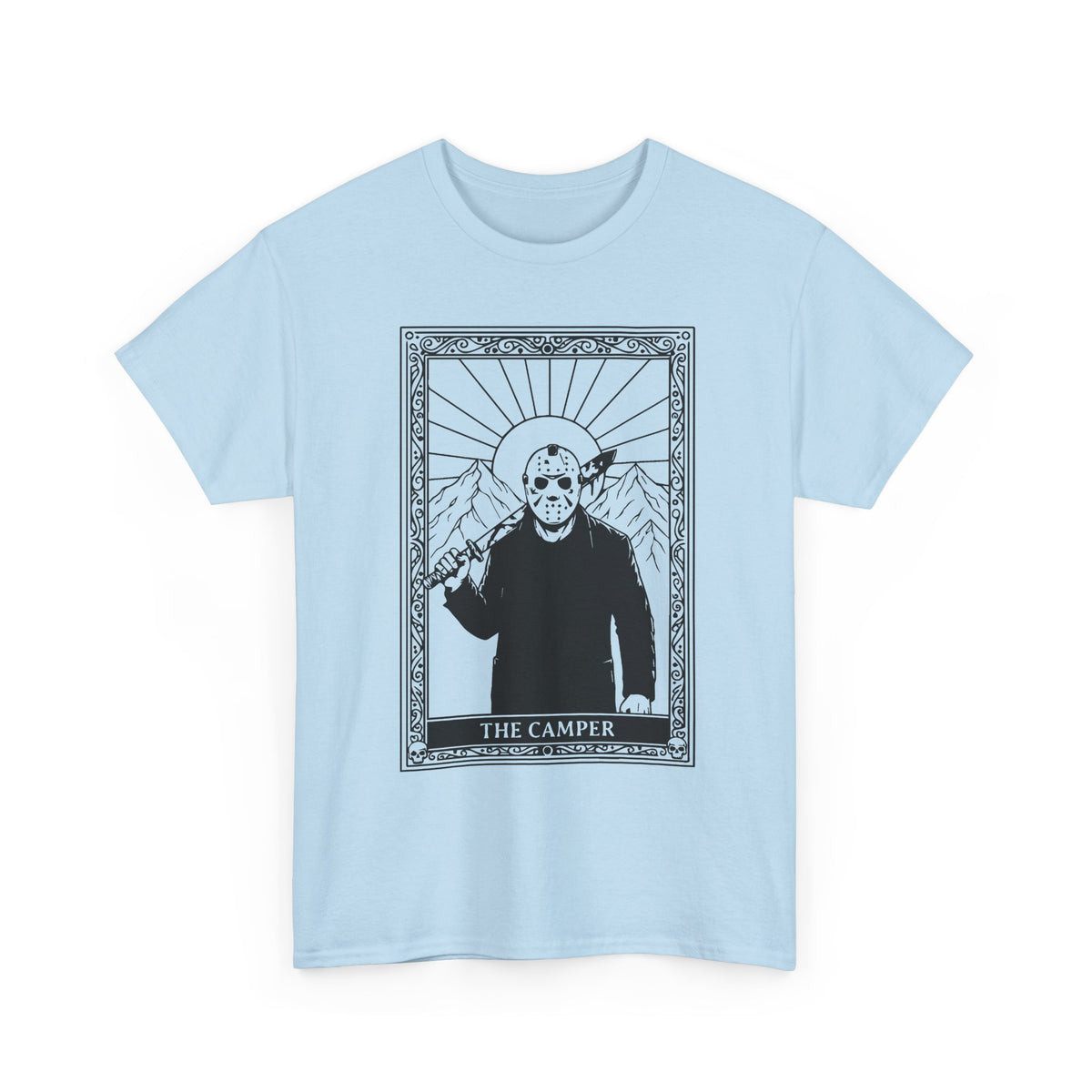 Skull Saint Graphic Tee — Mountain Tarot Illustration