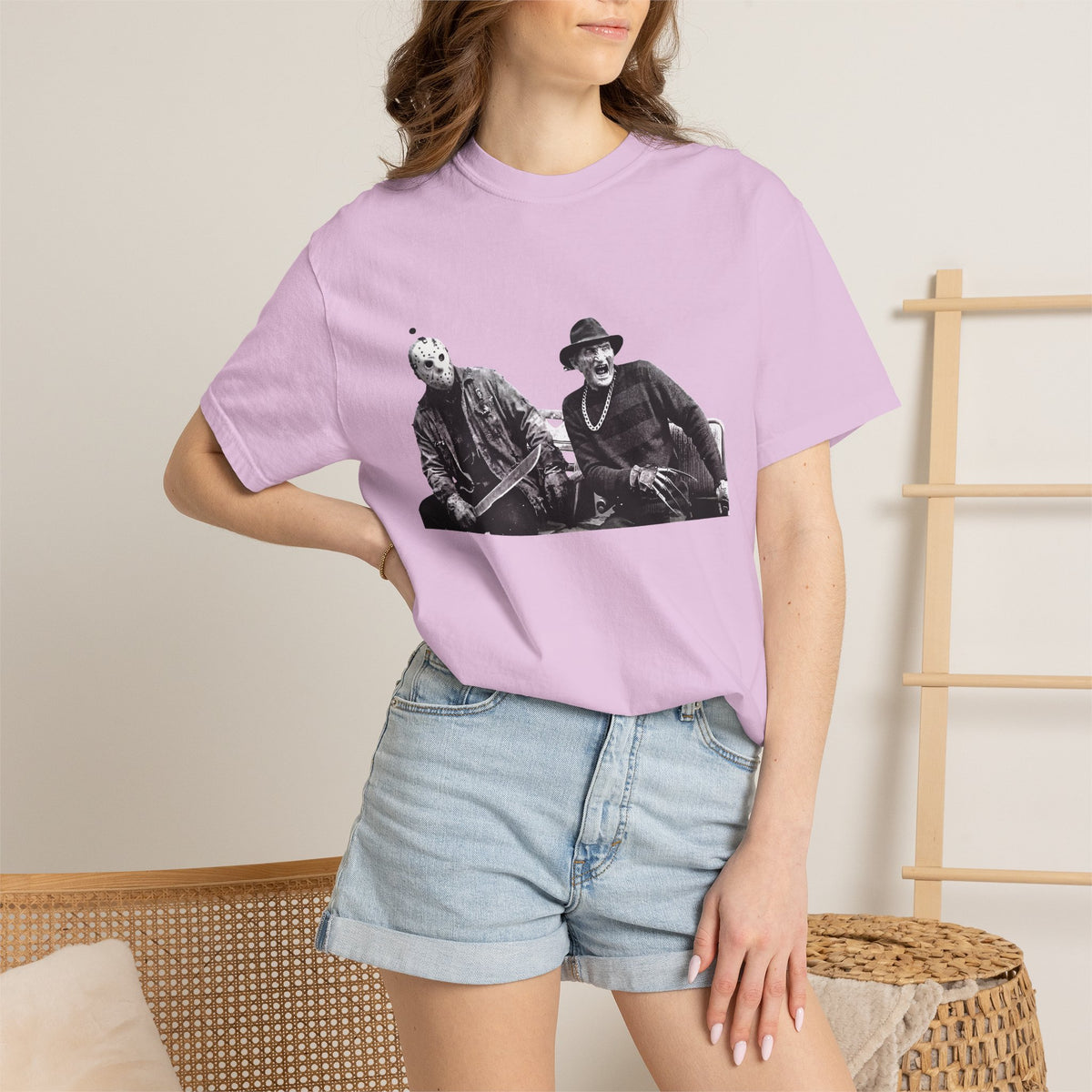 Vintage Horror Duo Graphic T-Shirt