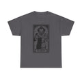 The Jokester Tarot Tee — Vintage Black & White Clown Graphic T‑Shirt