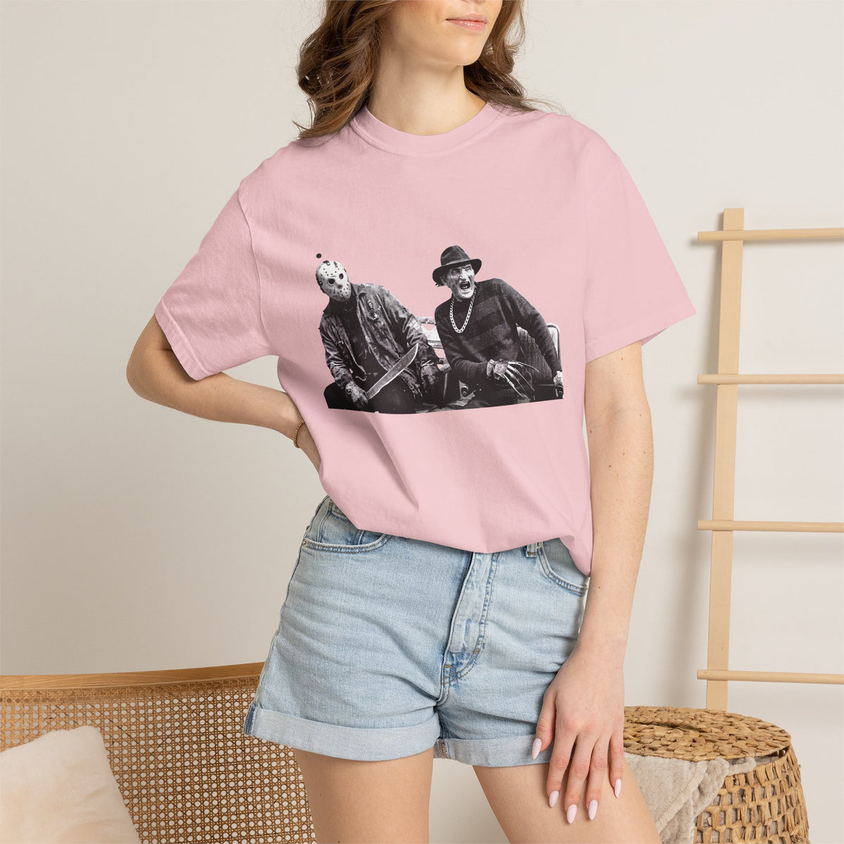 Vintage Horror Duo Graphic T-Shirt